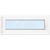 Fenster 100x40 cm, Kunststoff Profil aluplast IDEAL® 4000, Weiß, 1000x400 mm, einteilig festverglast, 2-fach Verglasung, individuell konfigurieren
