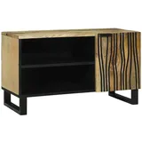 vidaXL TV-Schrank 80 x 33 x 46 cm Braun Massives Mangoholz