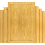 Dune Design 6er Set: Frühstücksbrettchen Holz 22x15 Brotzeitbretter Kleine Schneidebretter