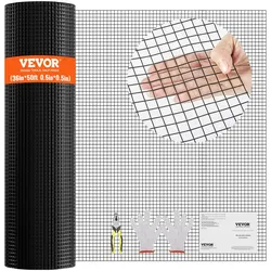 VEVOR Maschendraht 910 x 15240 mm verzinkte Drahtzaun 19 Gauge-Maschendrahtzaunrolle, Vinylbeschichtetes Metalldrahtgeflecht für Hühnerstallbarrieren, Kaninchen- und Schlangenzäune, Geflügelgehege