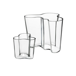IITTALA Glas Set iittala Aalto Vasen klar 9,5 + 16 cm, Glas, klar