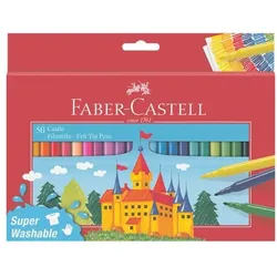 Faber-Castell (Schule) Filzstift »Castle« 50er-Kartonetui mehrfarbig