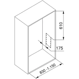 Emuca Closet Hang 830-1150 Mm Faltbarer Kleiderbügel Silber Silber One Size