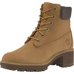 Schnürstiefelette TIMBERLAND "Kinsley", Gr. 38, gelb (wheat, braun), Synthetik, Leder, sportlich, Schuhe, Winterschuhe, Winterstiefel, Schnürboots, Winterboots, wasserdicht