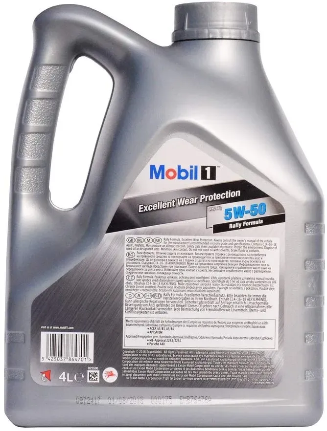 5W-50 Mobil 1 FS X2 (ehem. Peak Life) Motoröl 4 Liter