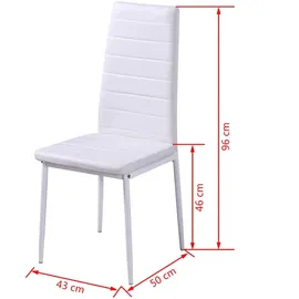 vidaXL Duolm 5-tlg. schwarz/weiß