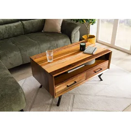 MASSIVMOEBEL24.DE AVIGNON Beige Altholz 100 x 60 x 51 cm