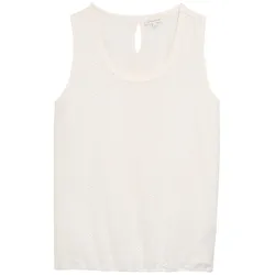 TOM TAILOR Damen Ajour Top im Material-Mix, weiß, Uni, Gr. XL