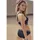 ELBSAND Bustier-Bikini Damen Schwarz 38 Cup C/D