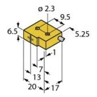 Turck Sensor bündig PNP, Schließer BI1-Q6,5-AP6/S34