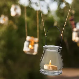 Relaxdays Windlicht 12er Set Glas Transparent
