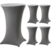 Trutzholm Stehtischhusse Grau Ø 60 cm 5er Set