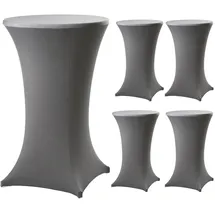 Trutzholm Stehtischhusse Grau Ø 60 cm 5er Set