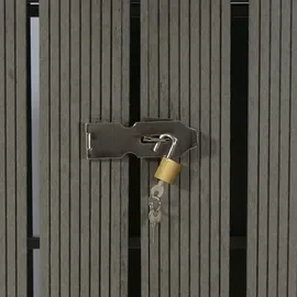 Mendler WPC-Mülltonnenverkleidung HWC-J28 2er-/4er grau