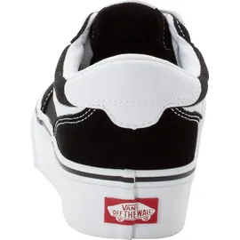 Vans Brooklyn Ls Damen Plateau-Sneaker Schwarz/Weiß 40