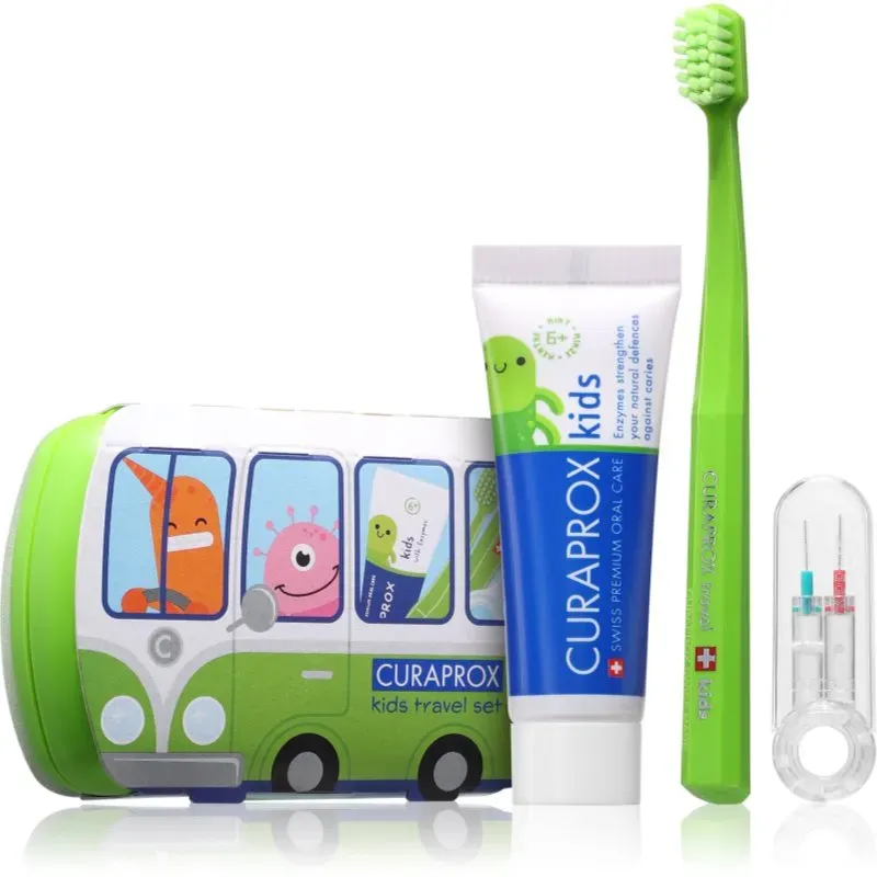 Curaprox Kids Travel Set Kosmetik-Reiseset für Zähne, Zunge und Zahnfleisch für Kinder 1 St.
