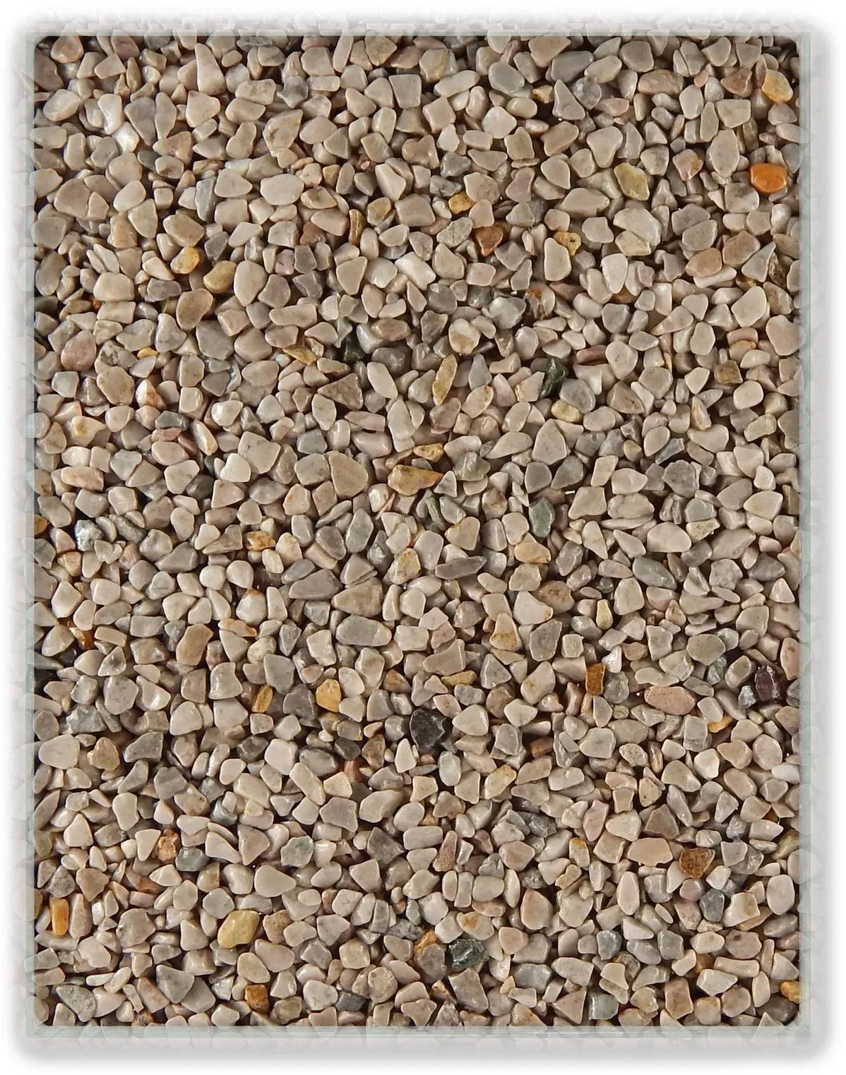 Terralith Farbmuster Marmorsteinteppich -grigio-, Körnung: mittel (4-6 mm)