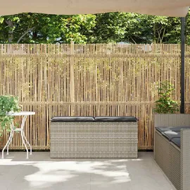 vidaXL Gartenbank 110 x 40 x 44 cm Hellgrau
