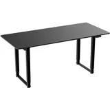 pro.tec Höhenverstellbarer Schreibtisch Kirkkonummi 180x80cm Schwarz [pro.tec]