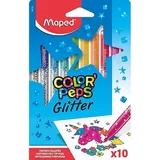 Maped COLOR'PEPS GLITTER Filzstifte farbsortiert, 10 St.