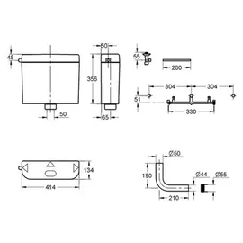 Grohe Spülkasten 6-9 l einstellbar, alpinweiß