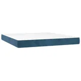 vidaXL Taschenfederkernmatratze Dunkelblau 180 x 200 cm H3