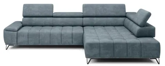 Ecksofa Palladio Stoff Ice Blue