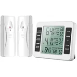 Kühlschrank Thermometer Gefrierschrank Digital Luftfeuchtigkeit Alarm Sensor