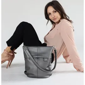 Zwei Mademoiselle.M Schultertasche 27 cm blau