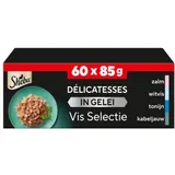Sheba Delikatesse Fisch Variation in Gelee Maxipack Katzen-Nassfutter Beutel 60 x 85 g