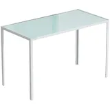 EsstischKüchentischgroßerTisch,modernesDesign,120cmx60cmx75cm,Weiß - Weiß