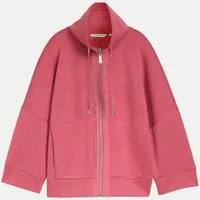 Tom Tailor Boxy-Fit Scuba Sweatjacke Rosa XL