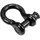 Safetex Schäkel 19mm schwarz mit Schraubbolzen