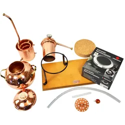 `CopperGarden®` Destillieranlage Arabia 2 Liter Tischdestille  Elektrisch & Thermometer