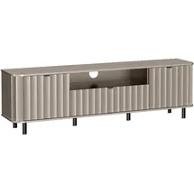 beautysofa Nevada TV-Lowboard 196x57x40,5 cm Grau Holzwerkstoff