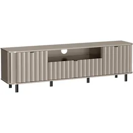 beautysofa Nevada TV-Lowboard 196x57x40,5 cm Grau Holzwerkstoff