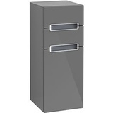 Villeroy & Boch Subway 2.0 Seitenschrank A7121RFP 35,6x85,7cm, links, Griff chrom, silbergrau, Glossy grey