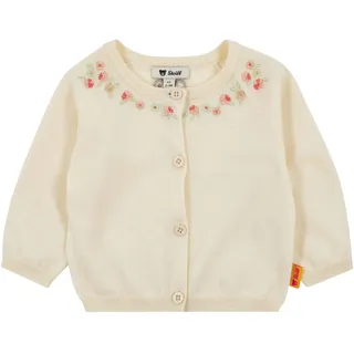 Steiff Strickjacke EU Größe 68 buttercream, Kinder Strick-Jacke, warme und bequeme Strickjacke, waschmaschinenfest - 68