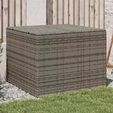 KKHOMEI Gartenbox aus Rattan Garten Auflagenbox Gartenbox Kissenbox Gerätebox Gartentruhe 80 x 75 x 59 cm für Gartengeräten Poolzubehör Spielzeug