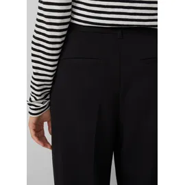 s.Oliver Wide-Leg-Hose aus Struktur-Jersey Schwarz 38
