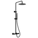 Sapho Duschsäule mit Thermostat-Armatur, Schwarz - Schwarz