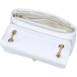 Valentino Ocarina Schultertasche Kunstleder Gold/Weiß