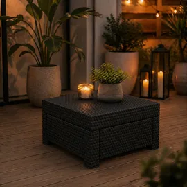 KETER Provence Gartentisch 68 x 68 x 33 cm Anthrazit