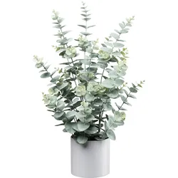 Kunstpflanze CREATIV GREEN "Eukalyptus", grün, H:66cm, Kunststoff, Kunstpflanzen, mit üppigem Blattwerk
