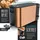 Arendo 3-teiliges Frühstücks-Set, 4 Scheiben Langschlitztoaster, Wasserkocher 1,5l, 3er Eierkocher, Kupfer