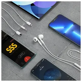 DUDAO In-Ear-Kopfhrer mit USB-Typ-C-Anschluss wei (X14PROT) - Weiß