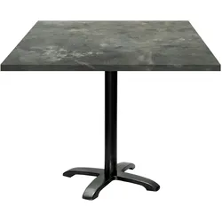 Restootab Tisch Bazila 90x90cm - Modell metallisierter Stein