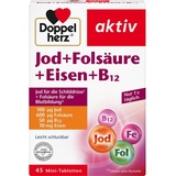 Doppelherz Aktiv Jod + Folsäure + Eisen + B12 Mini-Tabletten 45 St.