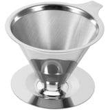 1 Stück Kaffeefilter Wiederverwendbar, Kaffeefilter Edelstahl, Dauerkaffeefilter Klein, Melitta Filter Edelstahl Permanent Kaffeefilter Für Den Einsatz Im Cup Home Office