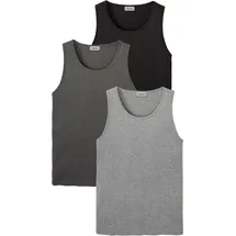 bonprix Tanktop Grau/Schwarz M